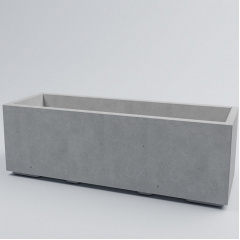 Цветочник бетонный Лиссабон 2XL 40x120x40 см, уличный садовый Тячев