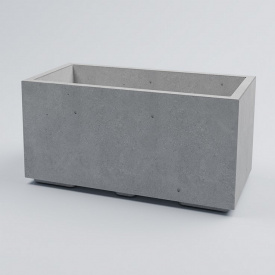 Вазон бетонный Лиссабон L 40x80x40 см, уличный садовый Художественная покраска