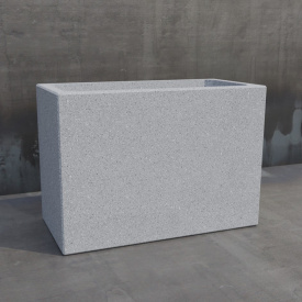 Вазон бетонный Кадис M 49x70x35 см, уличный садовый Футеровка крошкой