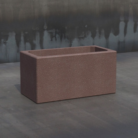 Вазон бетонный Кадис S 30x60x30 см, уличный садовый Гранит