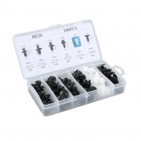 Набор универсальных клипс для салона авто в кейсе MyCar 100 шт (H051374)