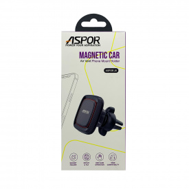 Магнитный автодержатель Aspor J8 Air Vent- черный