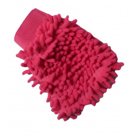 Перчатка-микрофибра No Brand ClearAvto для мойки авто розовый (HP050941)