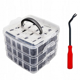 Набор универсальных клипс для салона авто в кейсе и съемник MyCar 620 шт (H051373)