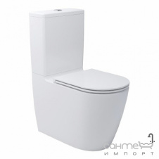 Беободковый унитаз-компакт с сидением softclose дюропласт Devit Do It Vortex Flush 3010510 белый