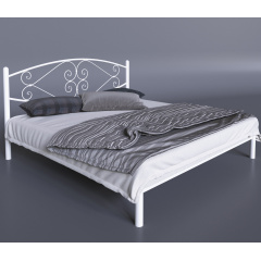 Двоспальне ліжко Камелія Tenero металеве для готельних номерів будинку квартири 180х190 Нововолинськ