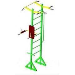 Спортивний тренажер вуличний Dali-302 зелений металевий турнік драбина брусья Кам'янка-Дніпровська