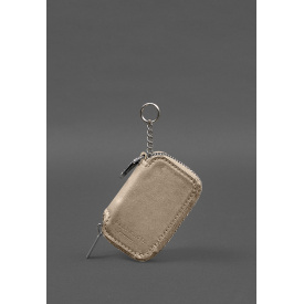 Кожаный чехол для автомобильного ключа светло-бежевый краст BlankNote