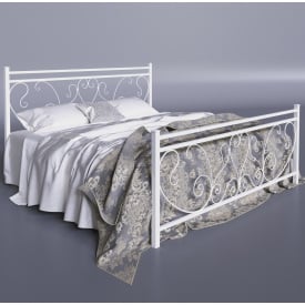 Двоспальне ліжко Монстера Tenero металеве для заміського приватного будинку 160х190