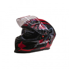 Мотошлем интеграл Beon R ХL Shiny Grey-Red (298714) Киев