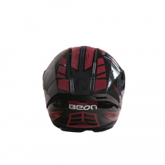 Мотошлем интеграл Beon R ХL Shiny Grey-Red (298714) Киев