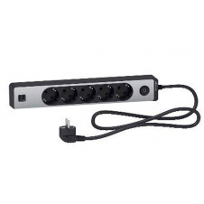 Удлинитель Schneider Electric ST945U1BA на 5 гнезд и 2хUSB (1,5м) алюминий