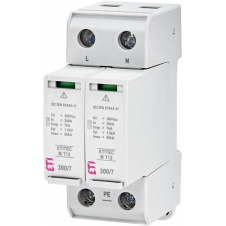 Ограничитель перенапряжения ETI 002440502 ETITEC M T12 300/7 (2+0 2p TNC-S)