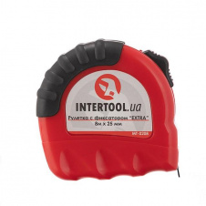 Рулетка с металлическим полотном 8 м x 25 мм EXTRA INTERTOOL MT-0208