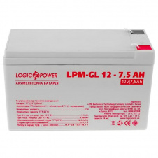 Аккумулятор LogicPower LPM-GL 12-7,5 AH 12В
