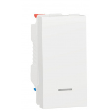 Одноклавишный выключатель Schneider Electric NU310618N с подсветкой (схема 1) 10А 1М (белый)