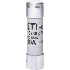 Предохранитель ETI 002625105 CH 10x38 gPV 10A 1000V (10kA) UL