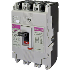 Автоматический выключатель ETI 004671802 EB2S 160/3LF 20А 3P (16kA фиксированные настройки)