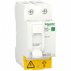 Дифференциальное реле Schneider Electric Resi9 40A 2P 30mA АС (R9R51240) Кропивницький