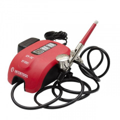 Аэрограф электрический 12 Вт, 230 В, 10-15 л/мин, 0-2 бар INTERTOOL DT-5001 Киев