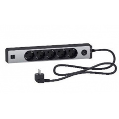 Удлинитель Schneider Electric ST945U1BA на 5 гнезд и 2хUSB (1,5м) алюминий Київ