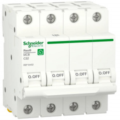 Автоматический выключатель Schneider Electric RESI9 6кА 4P 32A C (R9F12432) Львів