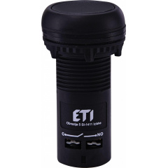 Моноблочная утопленная кнопка ETI 004771453 ECF-10-C (1NO черная) Харків