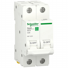 Автоматический выключатель Schneider Electric RESI9 6кА 2P 20A C (R9F12220) Бердичів