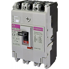 Автоматический выключатель ETI 004671802 EB2S 160/3LF 20А 3P (16kA фиксированные настройки) Виноградів