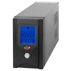 ИБП LogicPower LP1454 UL650VA AVR 7.5Ач 2В (390Вт) в металлическом корпусе с USB-портом и 2 евророзетками (черный)