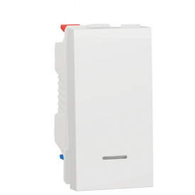 Одноклавишный переключатель Schneider Electric NU310318S с нейтралью 10А 1М (белый)