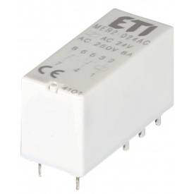 Миниатюрное электромеханическое реле ETI 002473033 MER2-024 AC 2p