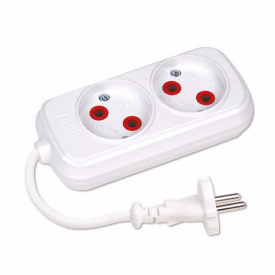 Удлинитель Horoz Electric 2 гнезда 2 М без заземления (200-202-203)