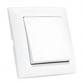 Выключатель 1-клавишный белый Horoz Electric TINA (112-005-0001-010)