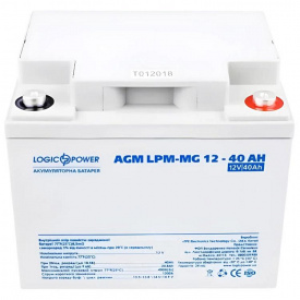 Аккумулятор LogicPower AGM LPM-MG 12-40 AH 12В