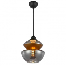 Светильник подвесной Horoz Electric HARMONY-2 60W титановый, медь (021-017-0002-010)