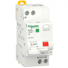 Дифференциальный автомат Schneider Electric Resi9 RCBO 6A C 1P+N 30mA А 6kA (R9D55606)