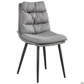 Обідній м'який стілець Barni AMF зі спинкою в тканинній оббивці для кухні вітальні квартири офісу салону