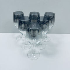 Набор бокалов для вина Luminarc Delice Mist J9397/4 360 мл 6 шт Черно-прозрачный (23552) Киев