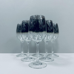 Набор бокалов для вина Luminarc Delice Mist J9397/4 360 мл 6 шт Черно-прозрачный (23552) Киев