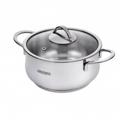Кастрюля Ardesto AR0743S Black Mars из нержавеющей стали 4,3 л Стальной (11430) Херсон