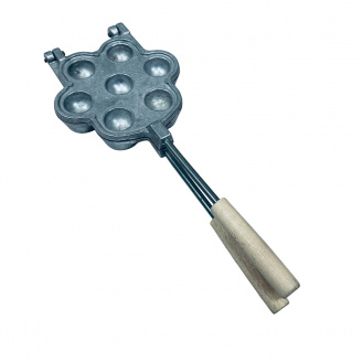 Форма алюмінієва для випікання кошиків A-Plus 1616 на 7 кошиків 16,3 см Сірий (23669)