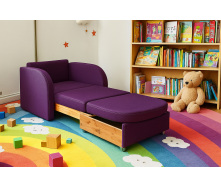 Диван-кресло мягкий раскладной Tobi Sho Дрим рогожка Bahama Фиолетовый/47, 1140х850х730 мм