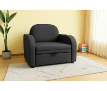 Кресло мягкое раскладное Tobi Sho Дрим рогожка Bahama Серый/46, 940х850х730 мм