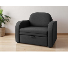 Кресло мягкое раскладное Tobi Sho Дрим рогожка Bahama Серый/46, 940х850х730 мм