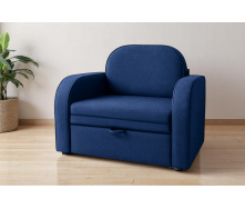 Кресло мягкое раскладное Tobi Sho Дрим рогожка Bahama Синий/30, 940х850х830 мм