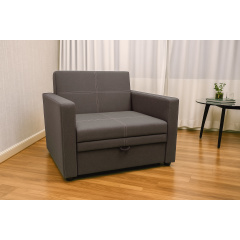 Диван-кресло мягкий раскладной Tobi Sho Максиан рогожка Bahama Капучино/9, 1140х850х830 мм Черкассы