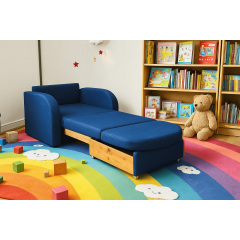 Кресло мягкое раскладное Tobi Sho Дрим рогожка Bahama Синий/30, 940х850х830 мм Ворожба
