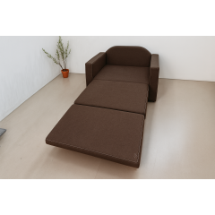 Диван-кресло мягкий раскладной Tobi Sho Максиан рогожка Bahama Коричневый/45, 1140х850х730 мм Херсон