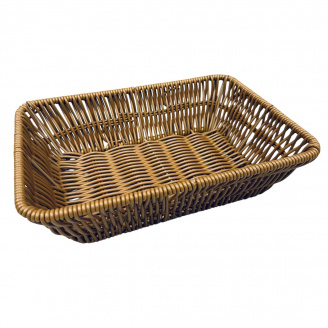 Корзина для хлеба/фруктов A-Plus 2470 прямоугольная 24,5х17,5х6 см Коричневый (23674)